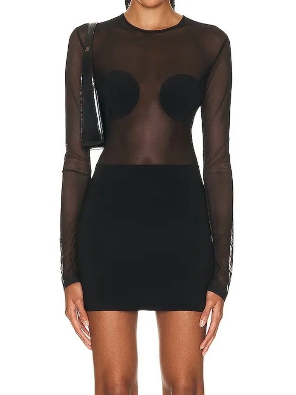 NORMA KAMALI BOOB SHEER MINI DRESS NWT! $225